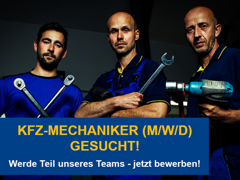 Ein Stellenangebot als Automechaniker in der Werkstatt von Jörg Müller. Bild zum Stellenangebot als Automechaniker in der Werkstatt von Jörg Müller.